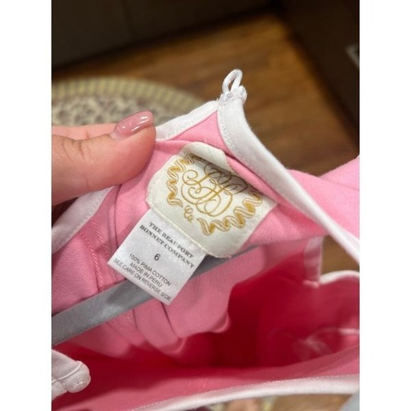 beaufort bonnet company pink‎ bow dress size 6 - Picture 4 of 4